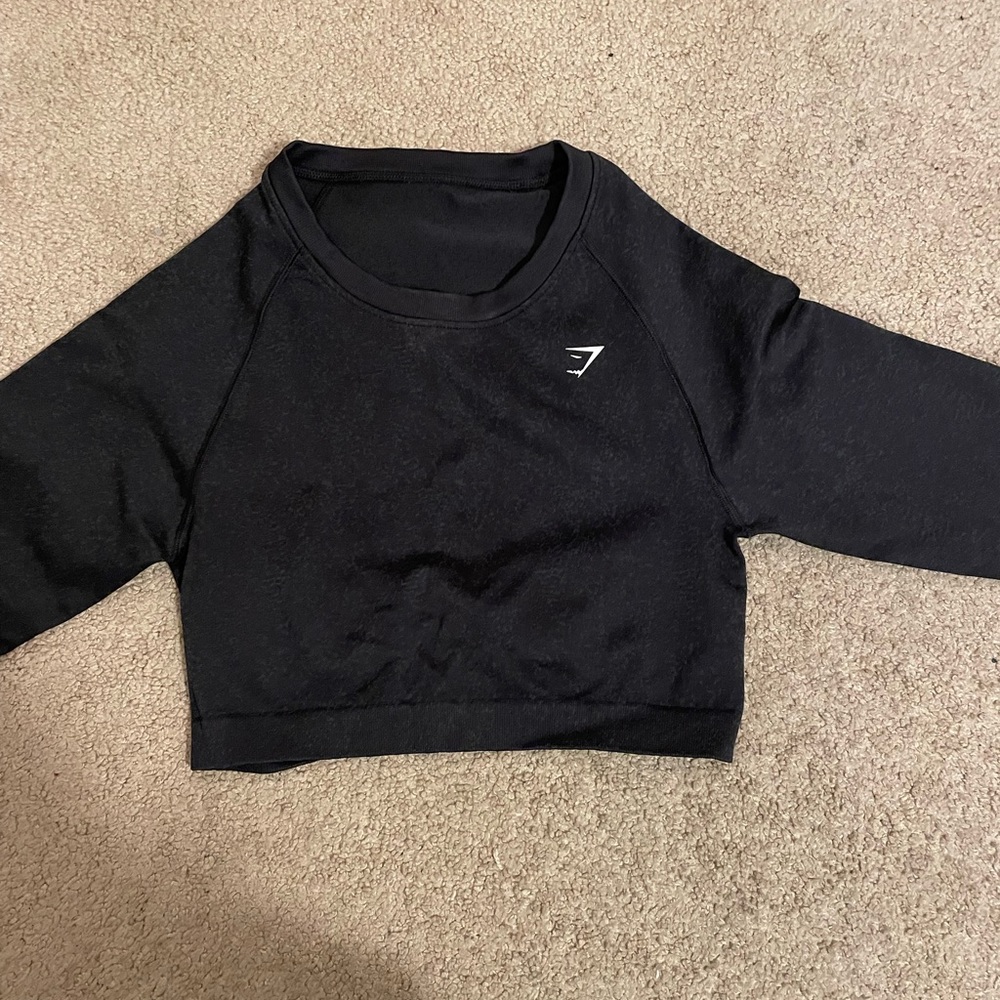 Gymshark Adapt Fleck Seamless Long Sleeve Crop Top